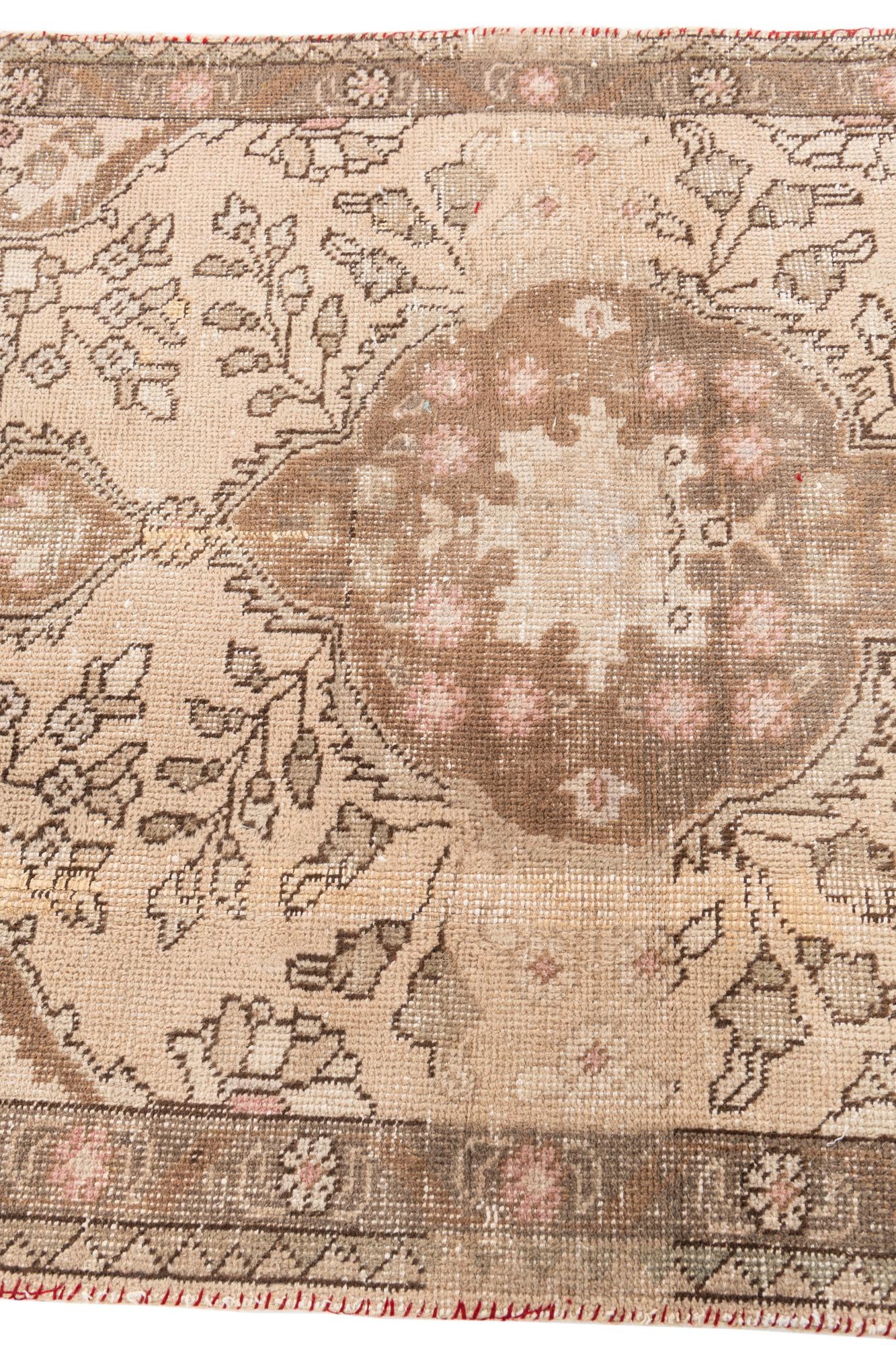 3' 3 x 4' 6 Hand Knotted Ultra Vintage Persian Wool Rug