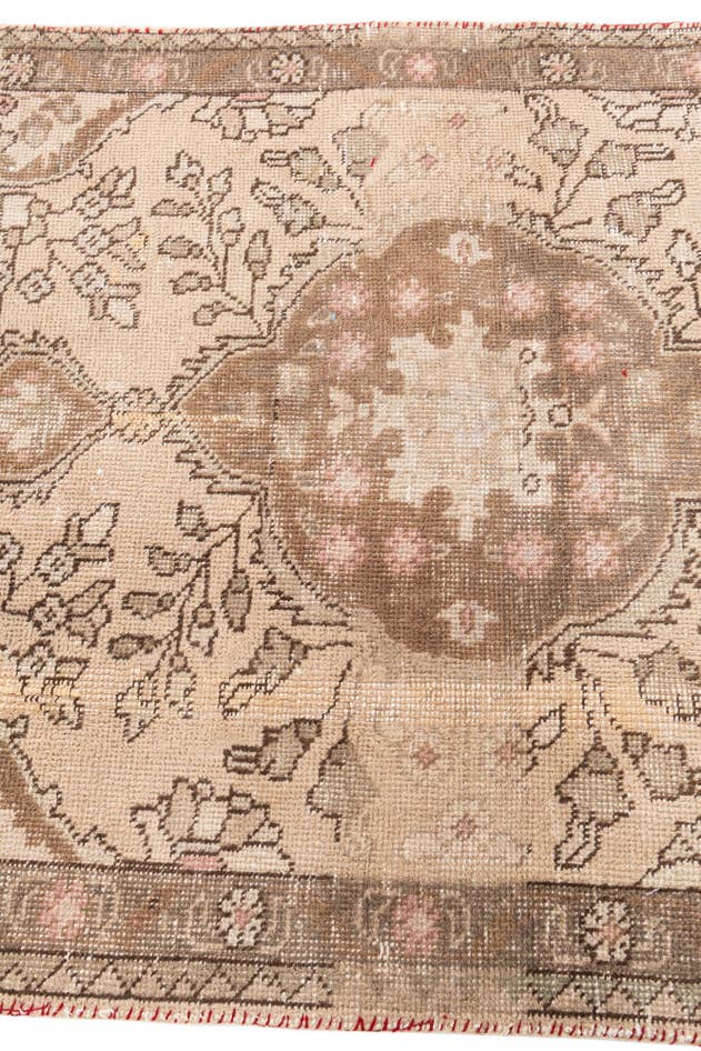 Detail image of 3' 3 x 4' 6 Hand Knotted Ultra Vintage Persian Wool Rug