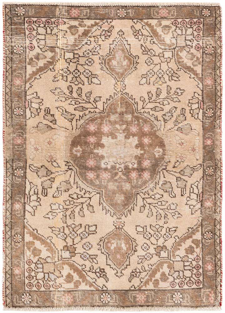 3' 3 x 4' 6 Hand Knotted Ultra Vintage Persian Wool Rug