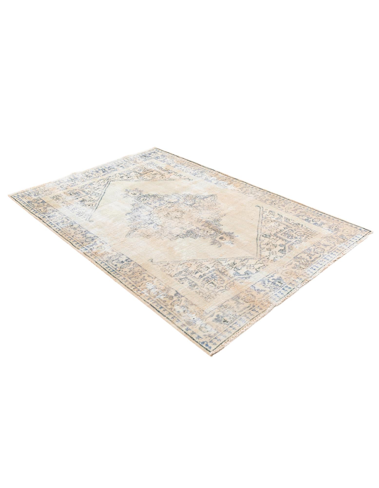 4' x 6' 3 Hand Knotted Ultra Vintage Persian Wool Rug