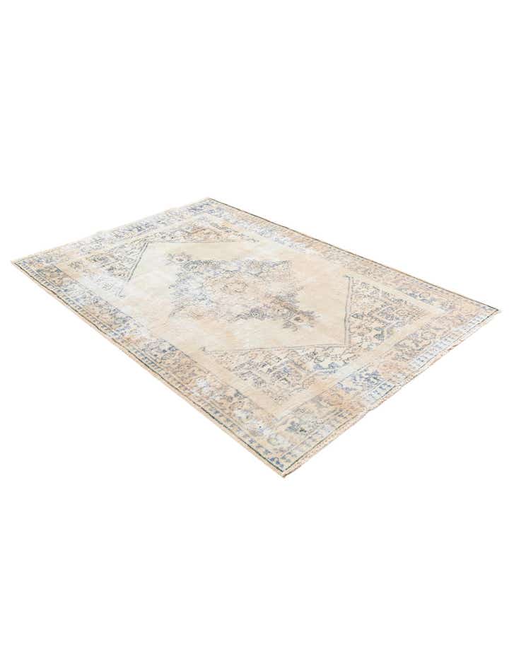 4' x 6' 3 Hand Knotted Ultra Vintage Persian Wool Rug