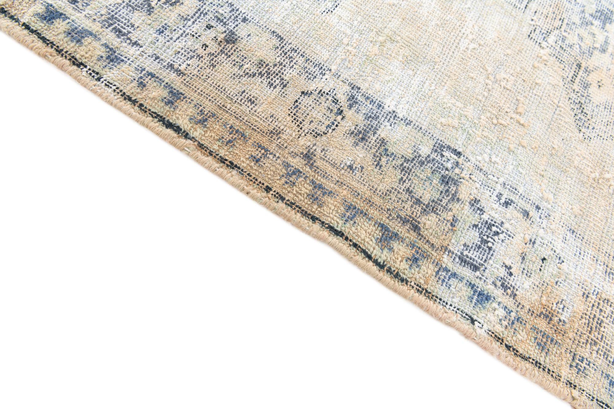 4' x 6' 3 Hand Knotted Ultra Vintage Persian Wool Rug