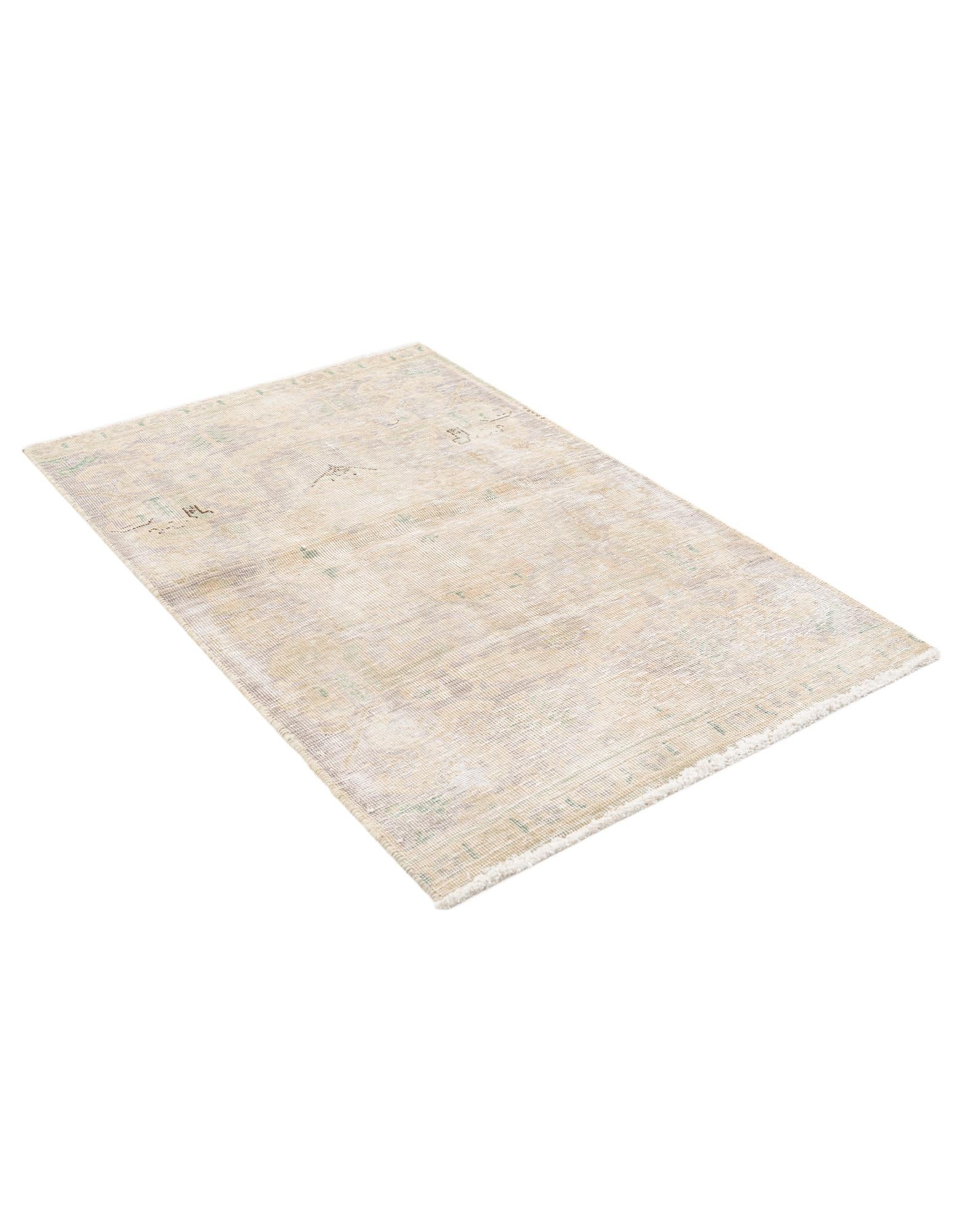 2' 10 x 4' 6 Hand Knotted Ultra Vintage Persian Wool Rug