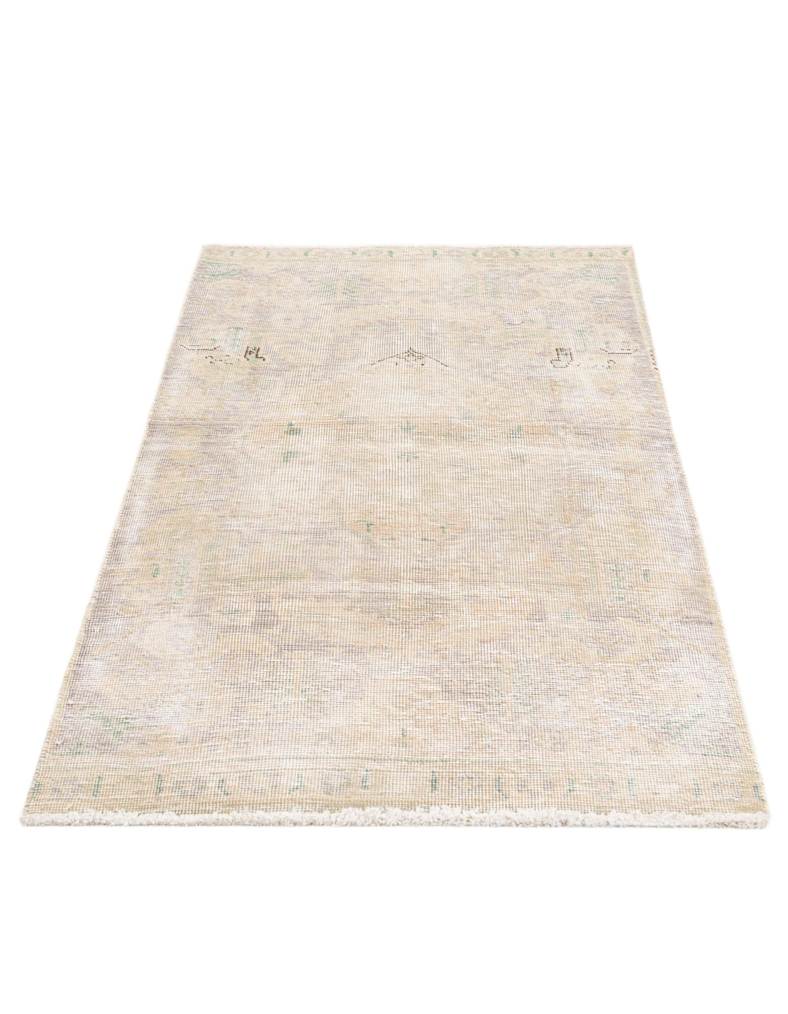 2' 10 x 4' 6 Hand Knotted Ultra Vintage Persian Wool Rug