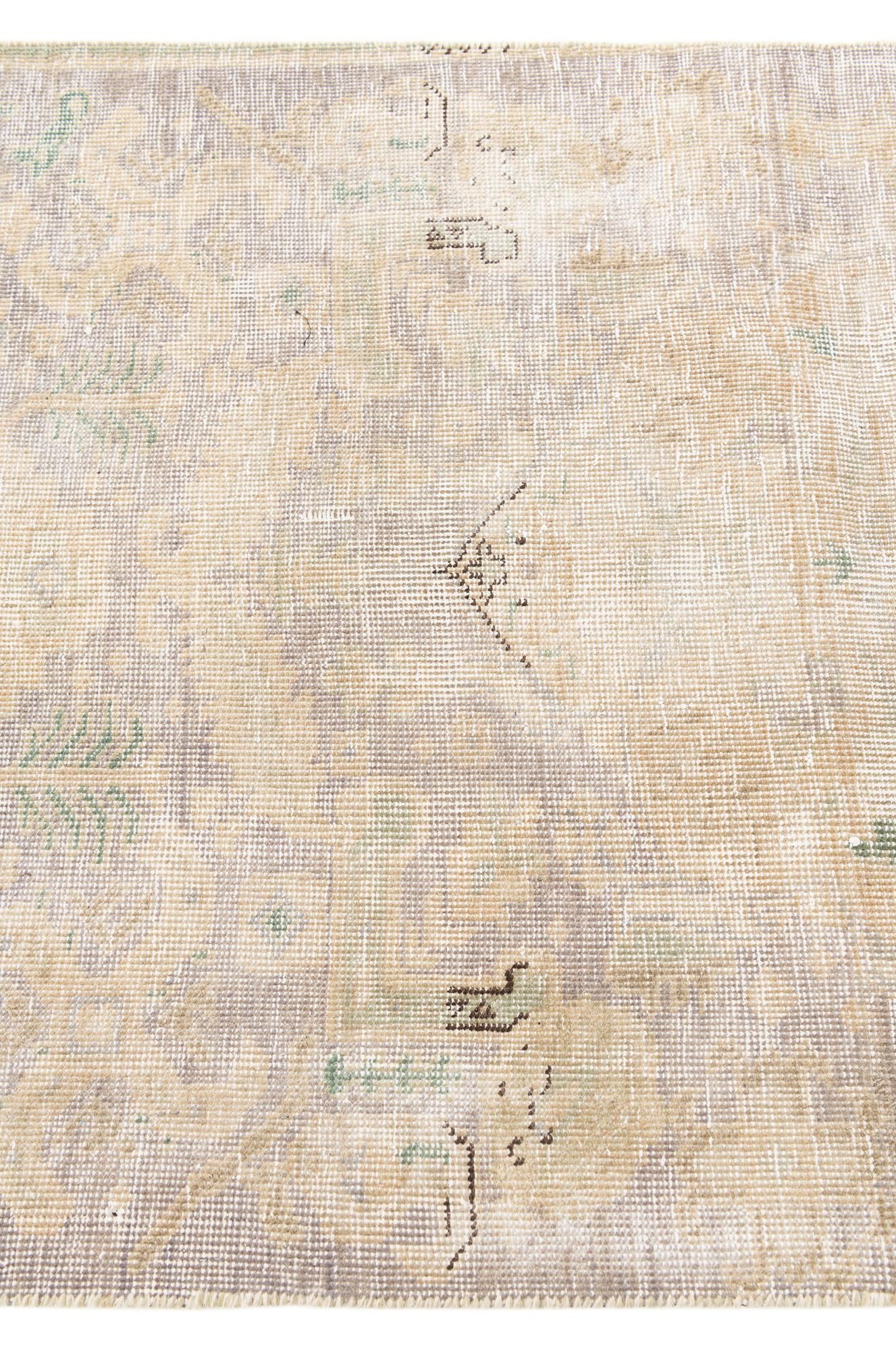 2' 10 x 4' 6 Hand Knotted Ultra Vintage Persian Wool Rug
