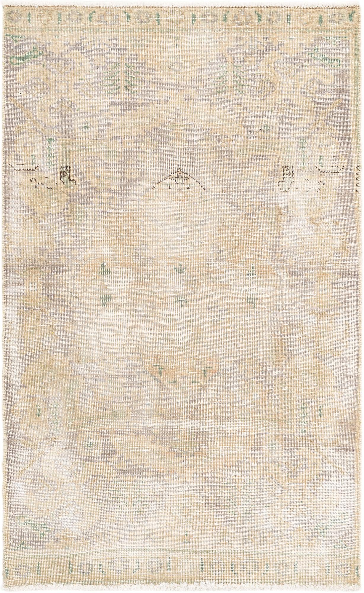 2' 10 x 4' 6 Hand Knotted Ultra Vintage Persian Wool Rug