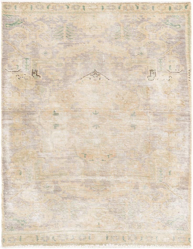 Detail image of 2' 10 x 4' 6 Hand Knotted Ultra Vintage Persian Wool Rug