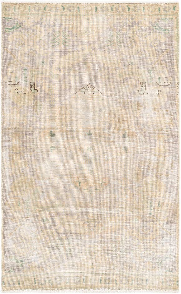 Detail image of 2' 10 x 4' 6 Hand Knotted Ultra Vintage Persian Wool Rug