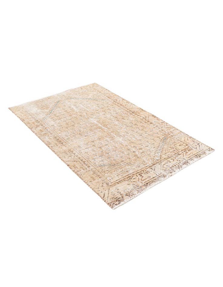 Detail image of 3' x 4' 9 Hand Knotted Ultra Vintage Persian Wool Rug