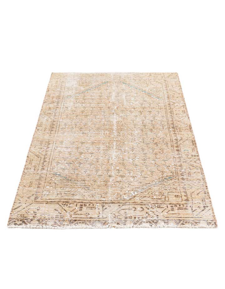 3' x 4' 9 Hand Knotted Ultra Vintage Persian Wool Rug
