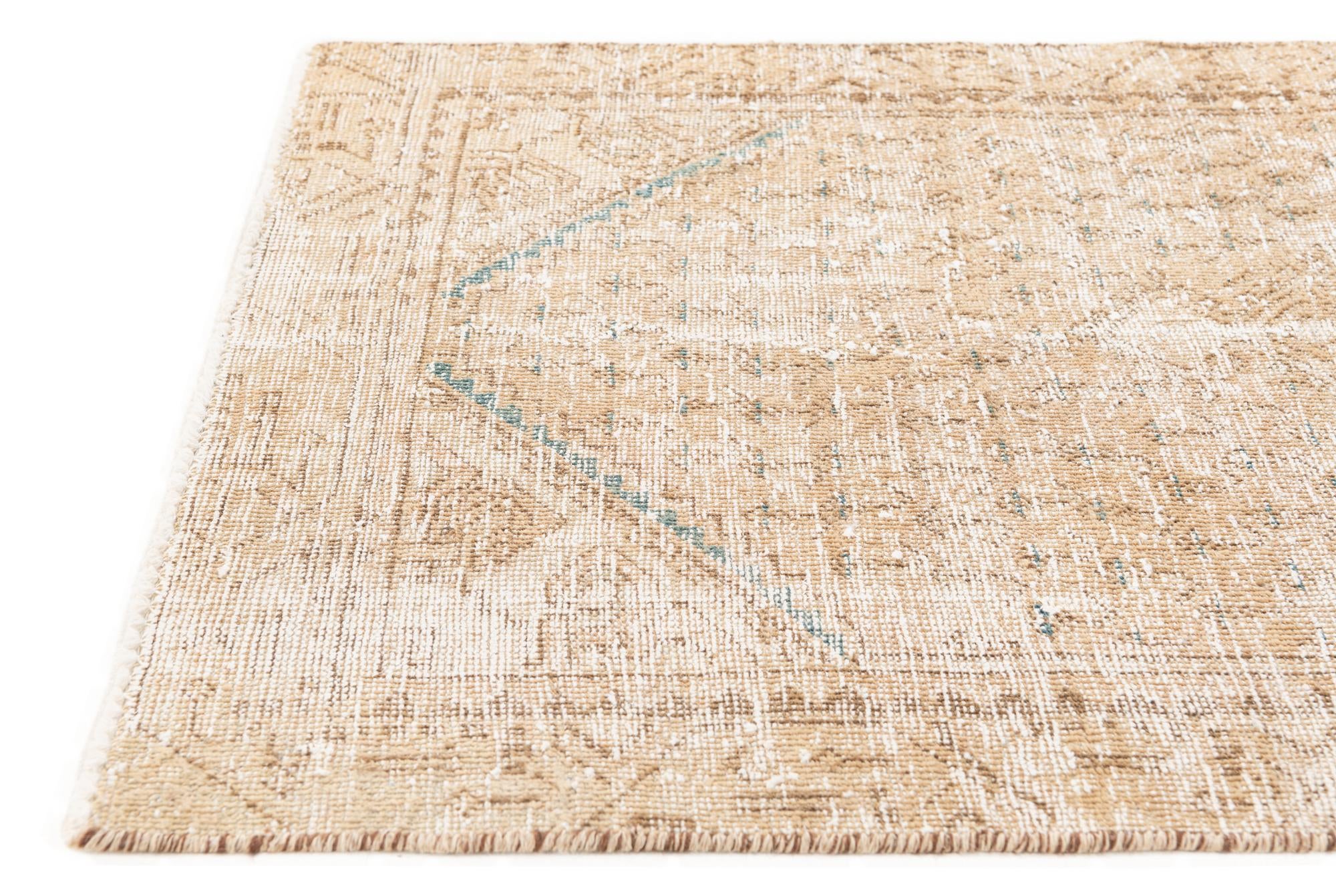 3' x 4' 9 Hand Knotted Ultra Vintage Persian Wool Rug