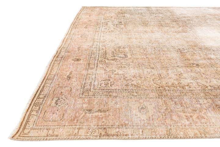 9' 9 x 12' 10 Hand Knotted Ultra Vintage Persian Wool Rug