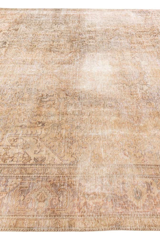 9' 9 x 12' 10 Hand Knotted Ultra Vintage Persian Wool Rug