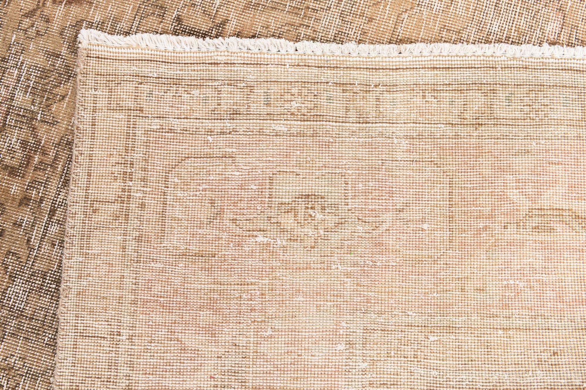 9' 9 x 12' 10 Hand Knotted Ultra Vintage Persian Wool Rug