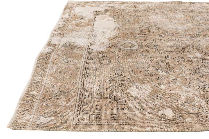 6' x 9' 5 Hand Knotted Ultra Vintage Persian Wool Rug