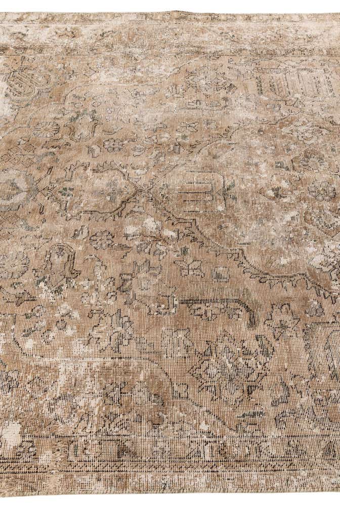 6' x 9' 5 Hand Knotted Ultra Vintage Persian Wool Rug