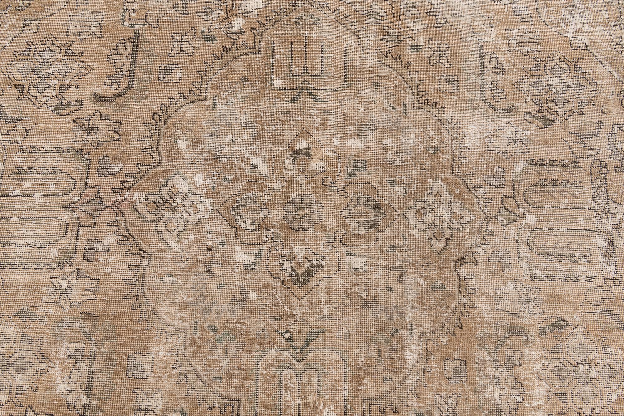 6' x 9' 5 Hand Knotted Ultra Vintage Persian Wool Rug