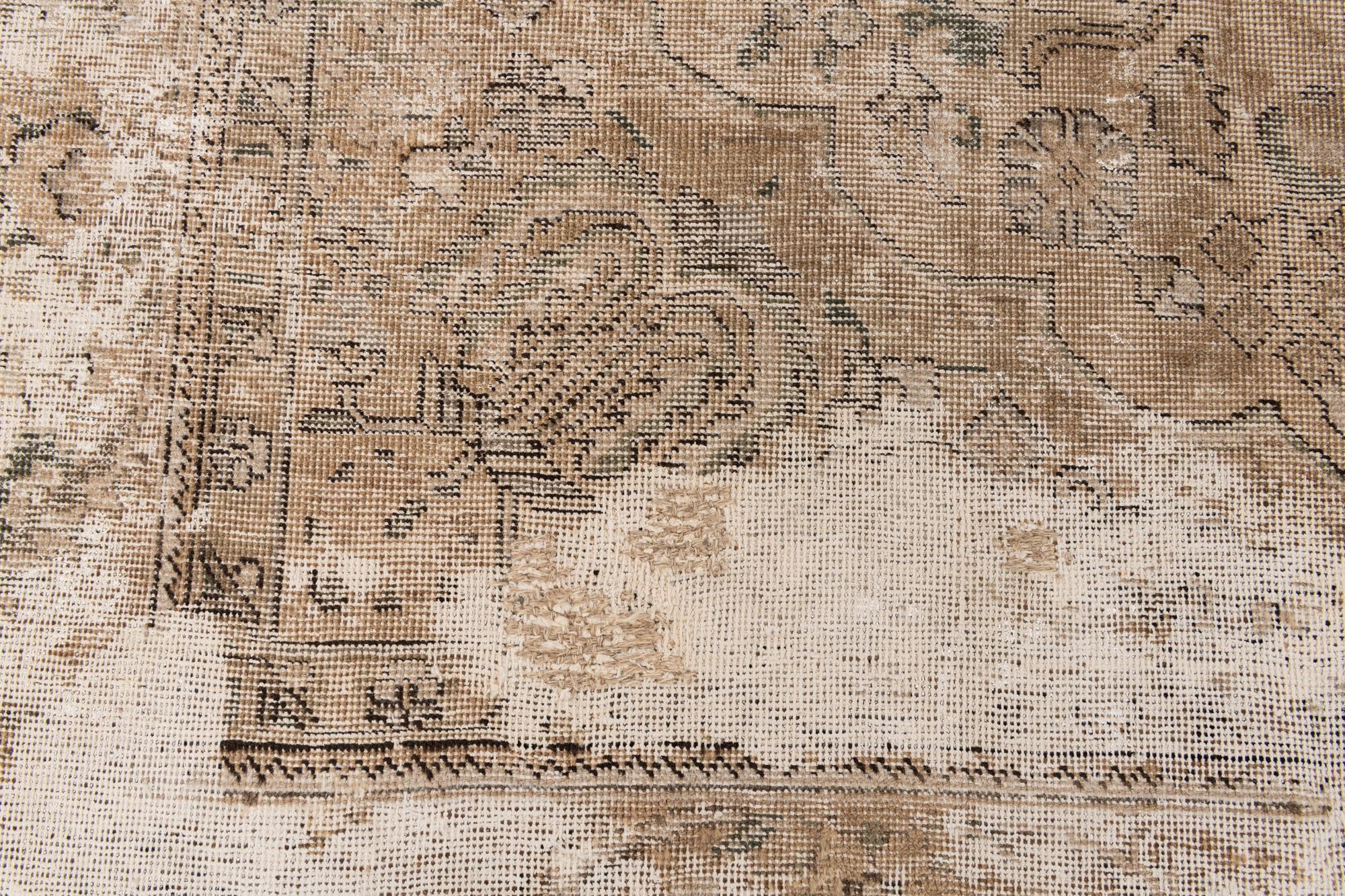 6' x 9' 5 Hand Knotted Ultra Vintage Persian Wool Rug