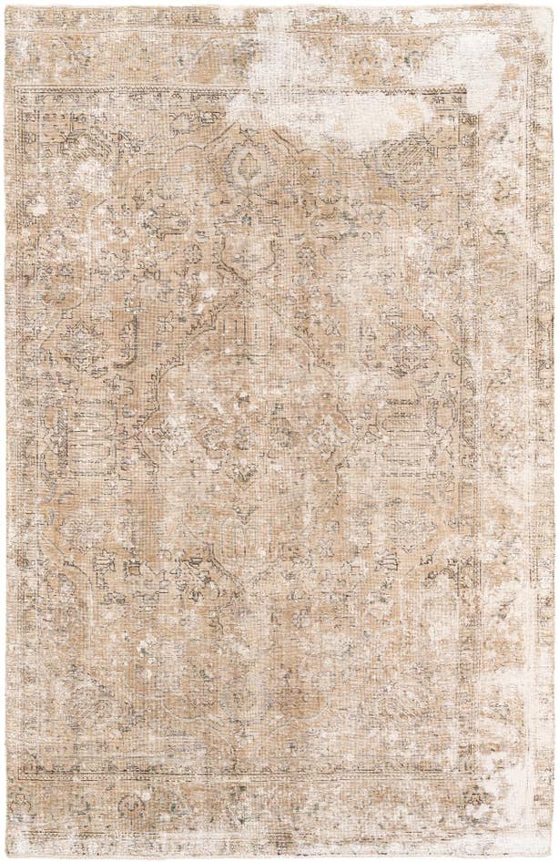 Detail image of 6' x 9' 5 Hand Knotted Ultra Vintage Persian Wool Rug