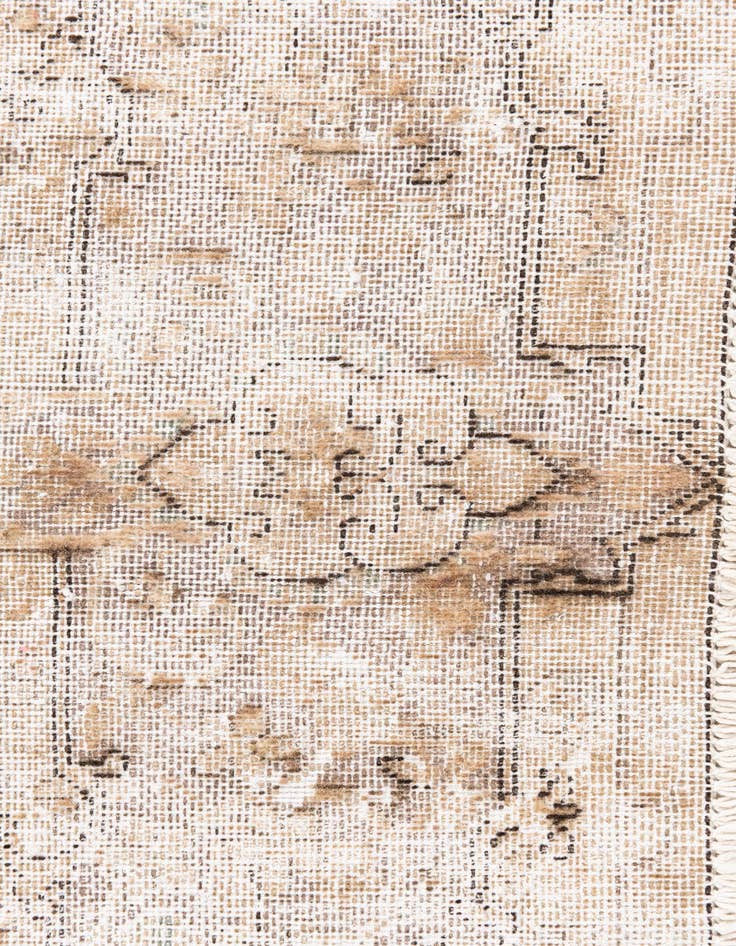 Detail image of 4' 10 x 8'  Hand Knotted Ultra Vintage Persian Wool Rug