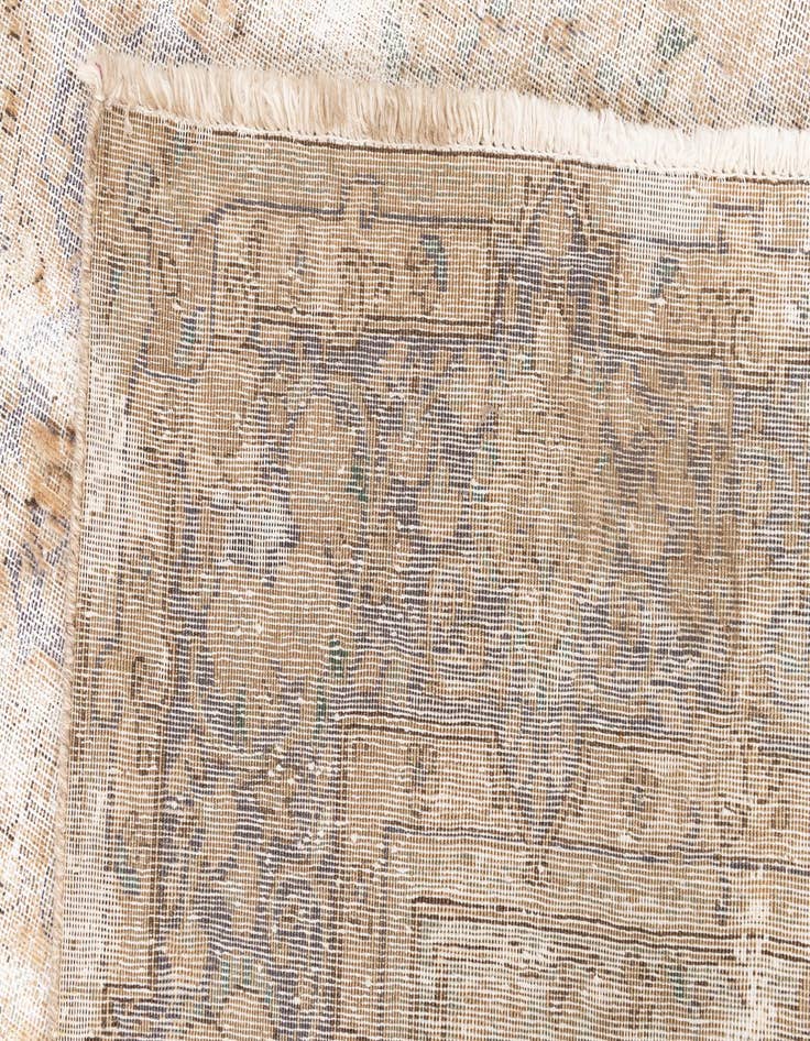 Detail image of 4' 10 x 8'  Hand Knotted Ultra Vintage Persian Wool Rug