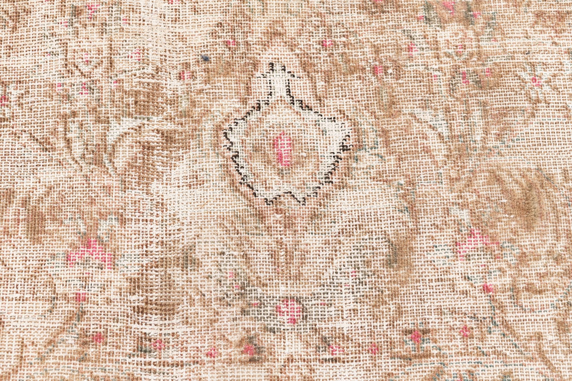 9' 3 x 12' 7 Hand Knotted Ultra Vintage Persian Wool Rug