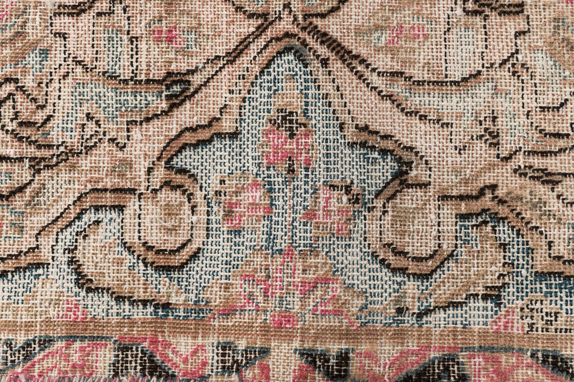 9' 3 x 12' 7 Hand Knotted Ultra Vintage Persian Wool Rug