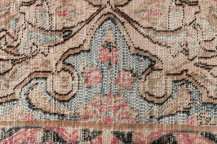 9' 3 x 12' 7 Hand Knotted Ultra Vintage Persian Wool Rug