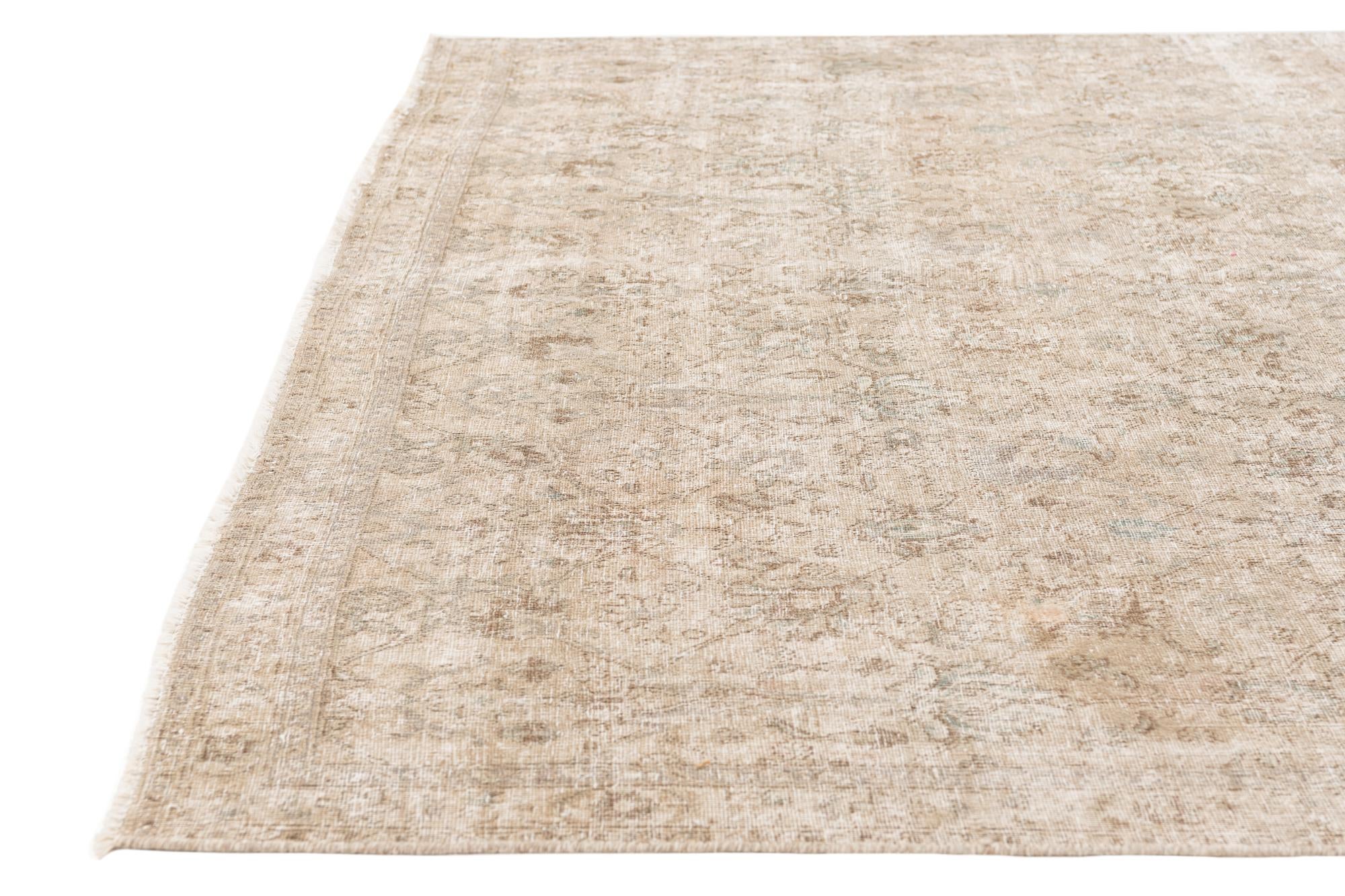 7' 5 x 10' 7 Hand Knotted Ultra Vintage Persian Wool Rug