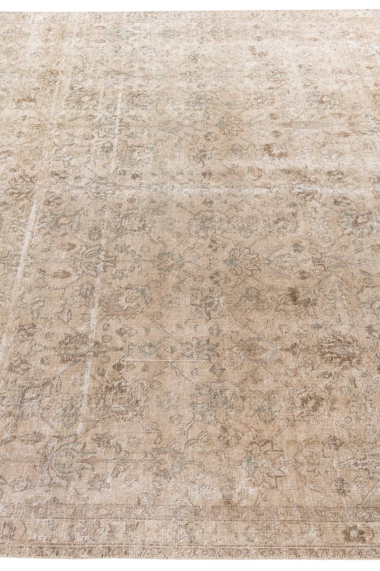 7' 5 x 10' 7 Hand Knotted Ultra Vintage Persian Wool Rug