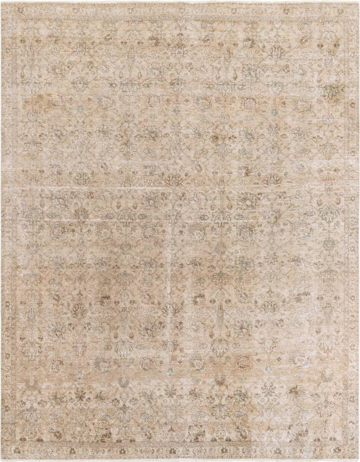 Detail image of 7' 5 x 10' 7 Hand Knotted Ultra Vintage Persian Wool Rug