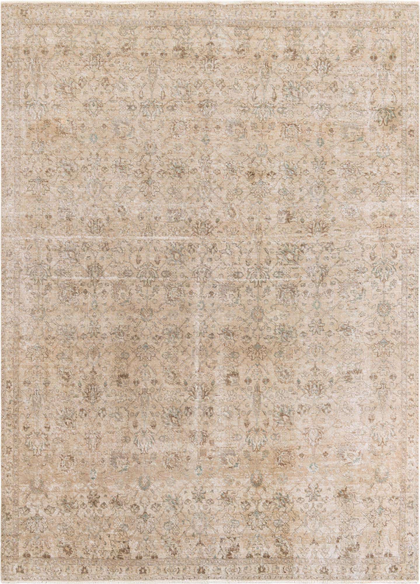 7' 5 x 10' 7 Hand Knotted Ultra Vintage Persian Wool Rug