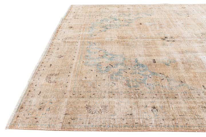 7' x 10' 7 Hand Knotted Ultra Vintage Persian Wool Rug