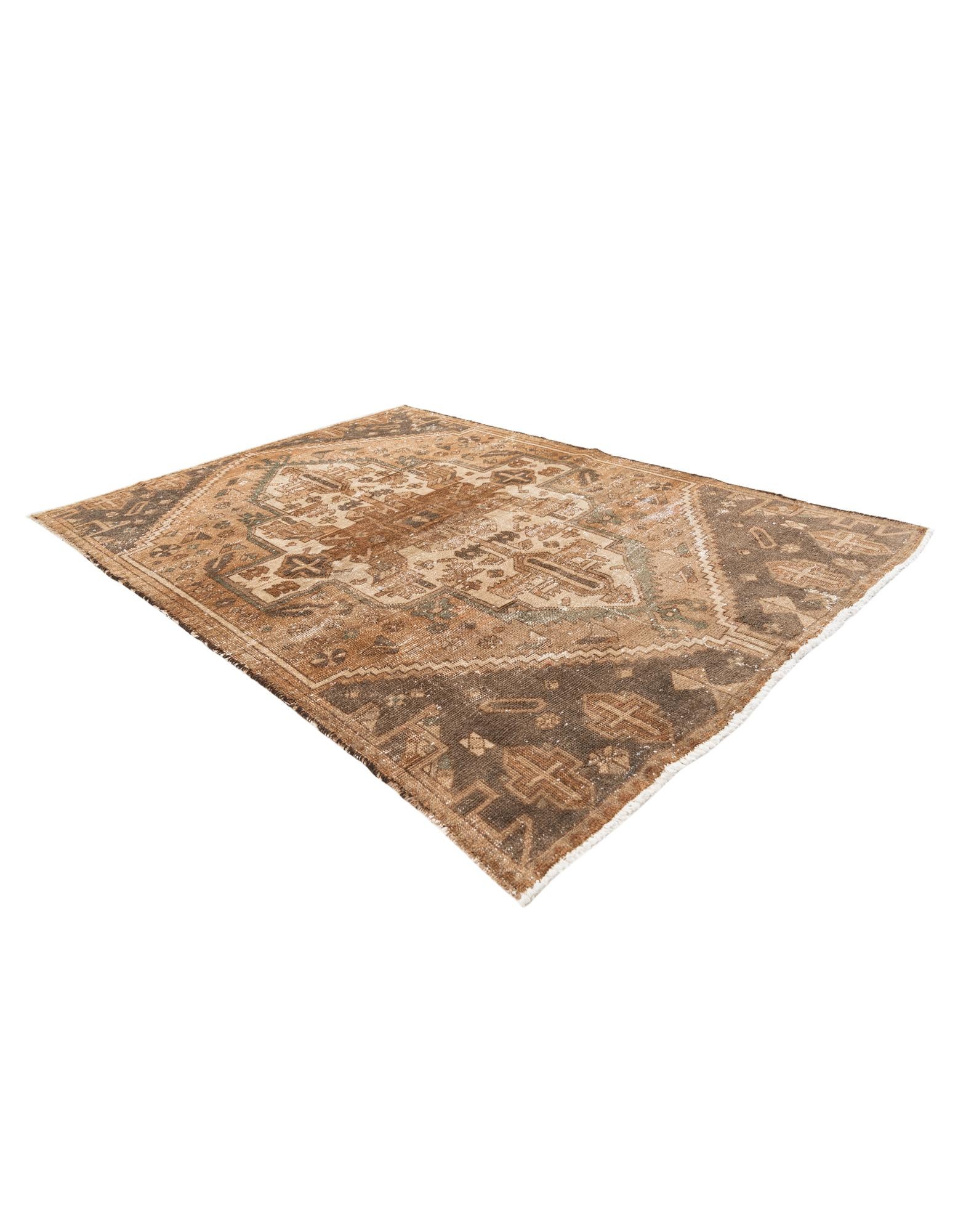 4' 2 x 5' 10 Hand Knotted Ultra Vintage Persian Wool Rug