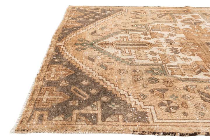4' 2 x 5' 10 Hand Knotted Ultra Vintage Persian Wool Rug