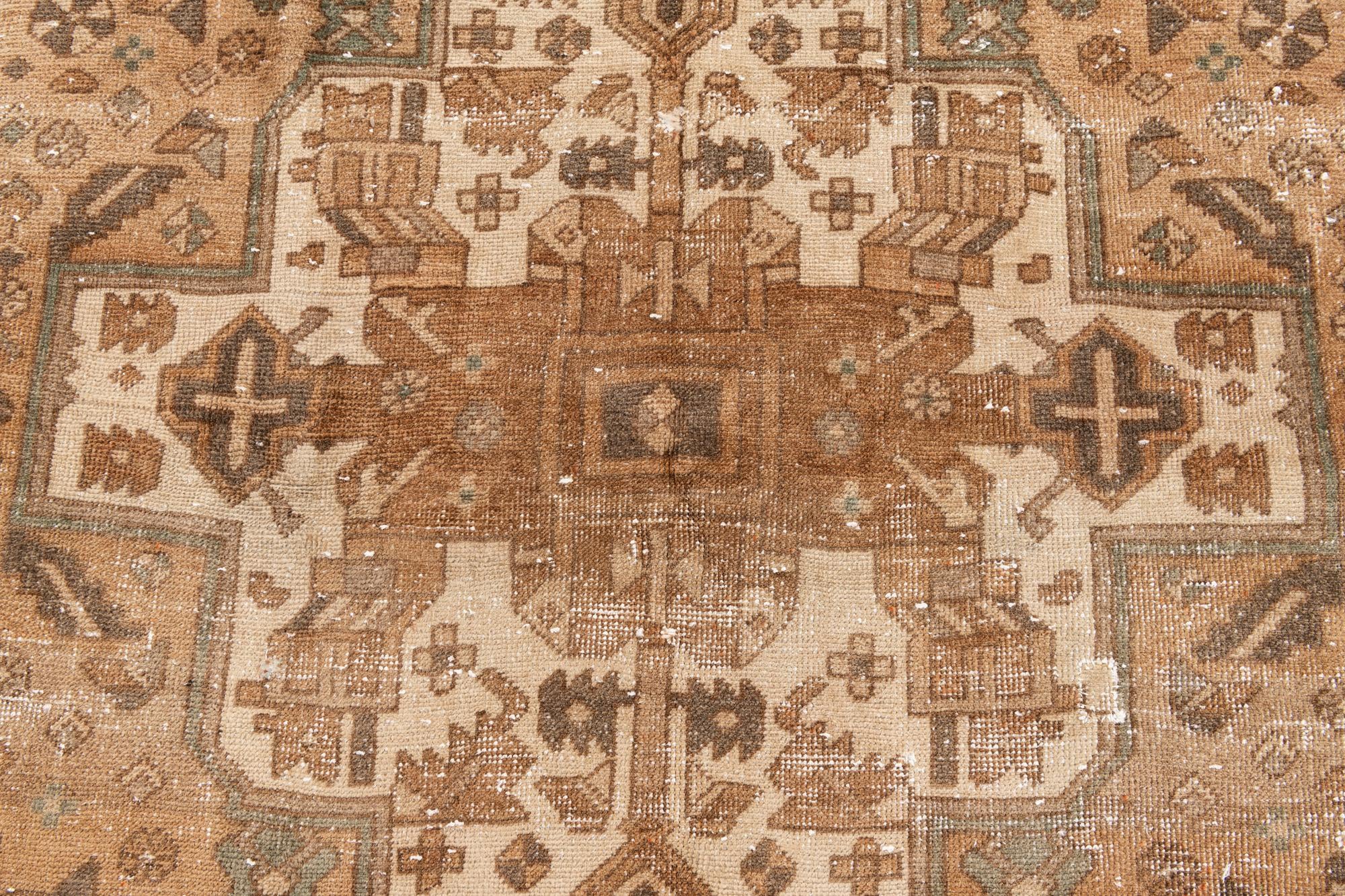 4' 2 x 5' 10 Hand Knotted Ultra Vintage Persian Wool Rug