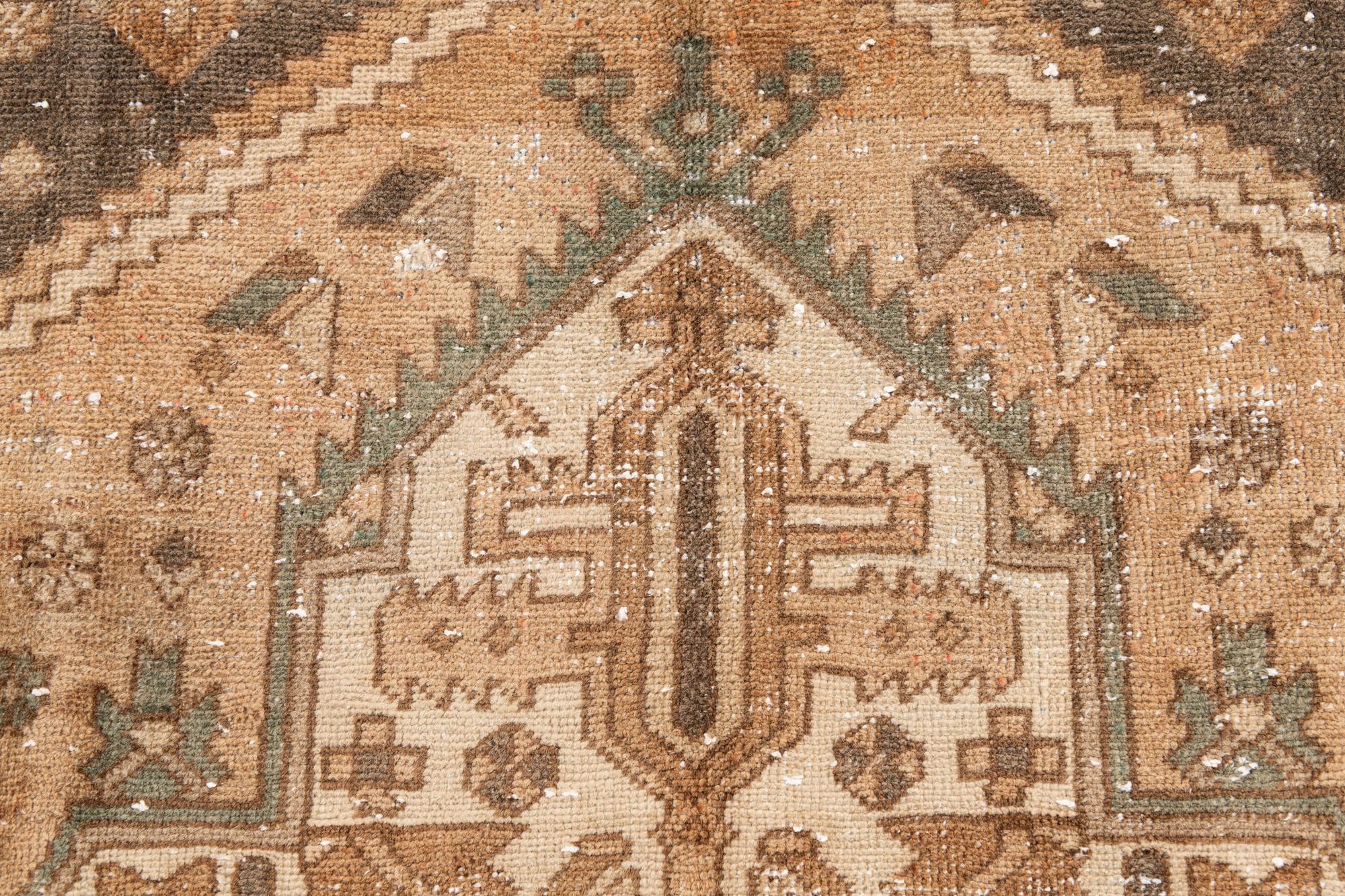 4' 2 x 5' 10 Hand Knotted Ultra Vintage Persian Wool Rug