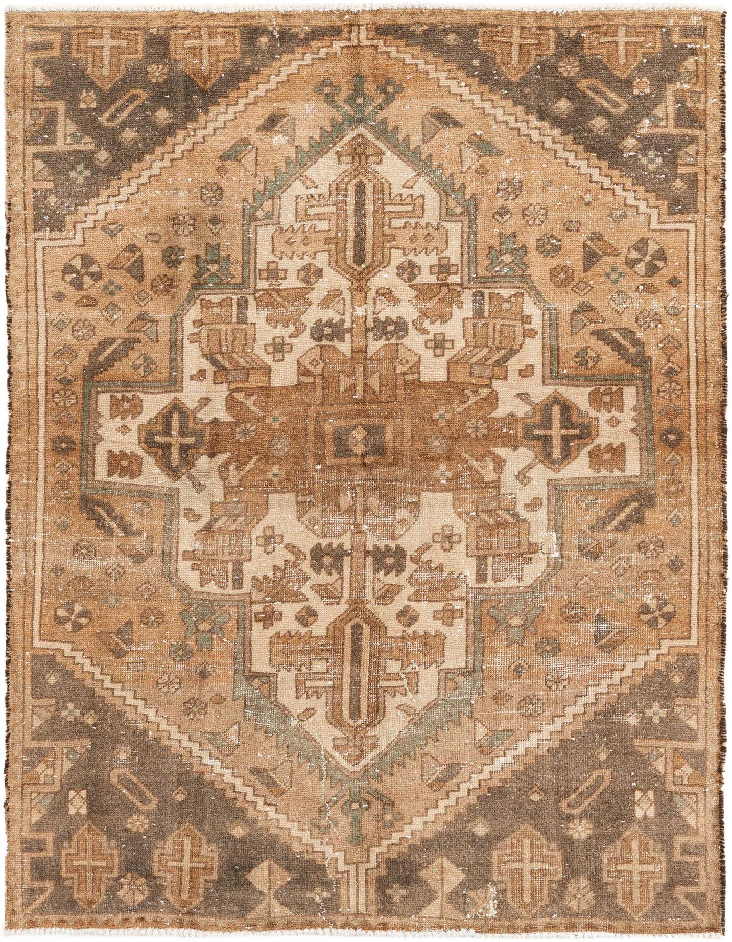Primary image 4' 2 x 5' 10  Hand Knotted Ultra Vintage Persian Wool Rug