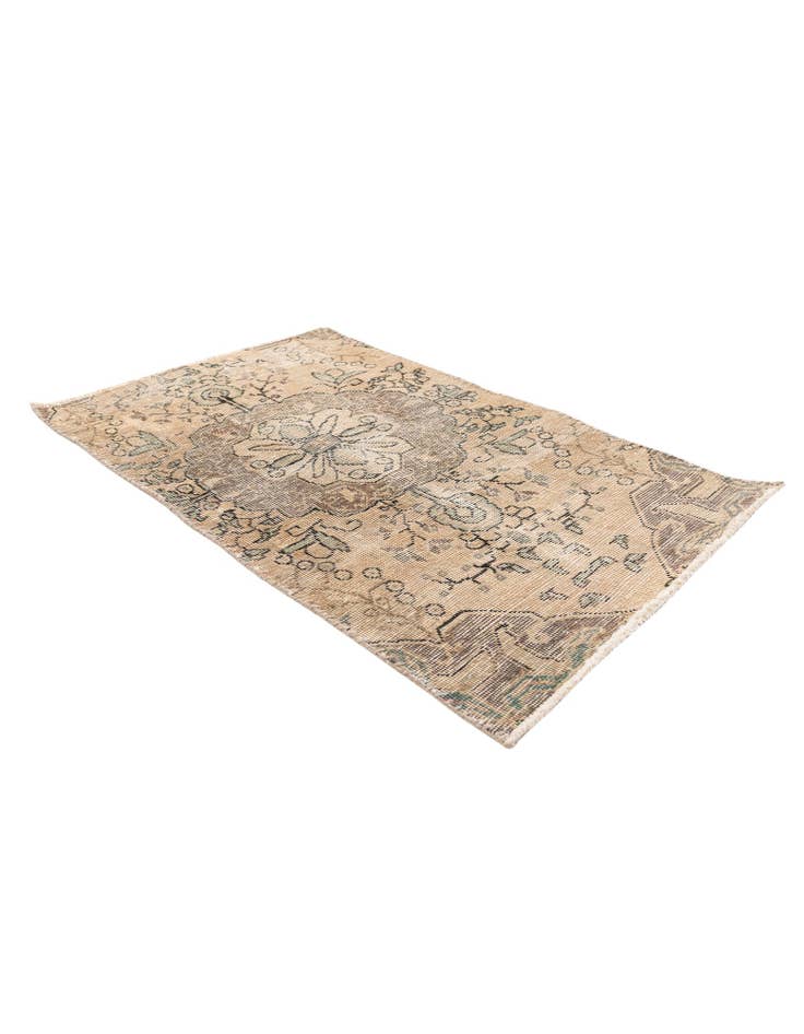 Detail image of 2' 4 x 3' 8 Hand Knotted Ultra Vintage Persian Wool Rug