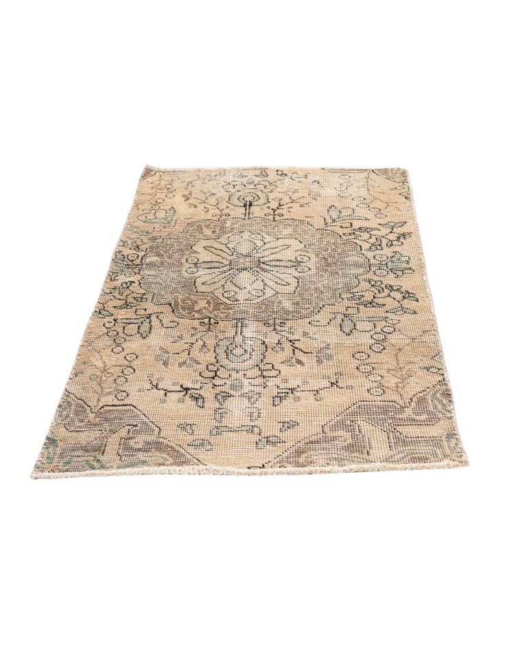 Detail image of 2' 4 x 3' 8 Hand Knotted Ultra Vintage Persian Wool Rug
