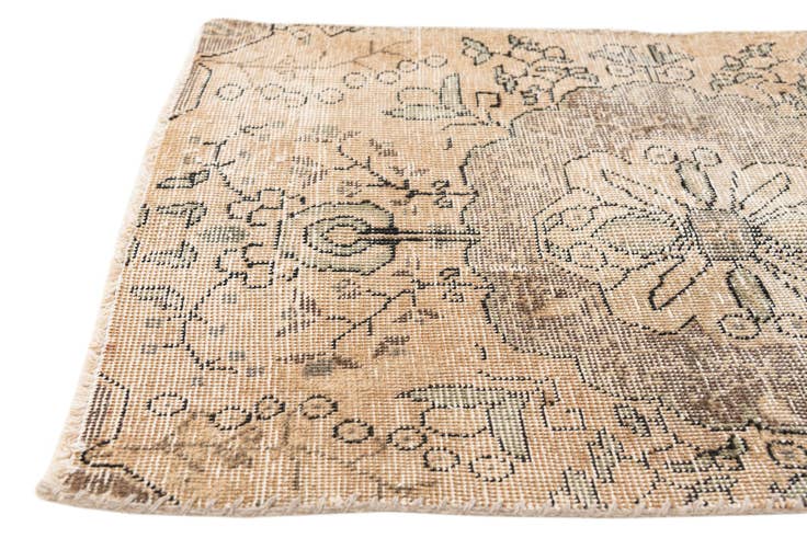 Detail image of 2' 4 x 3' 8 Hand Knotted Ultra Vintage Persian Wool Rug