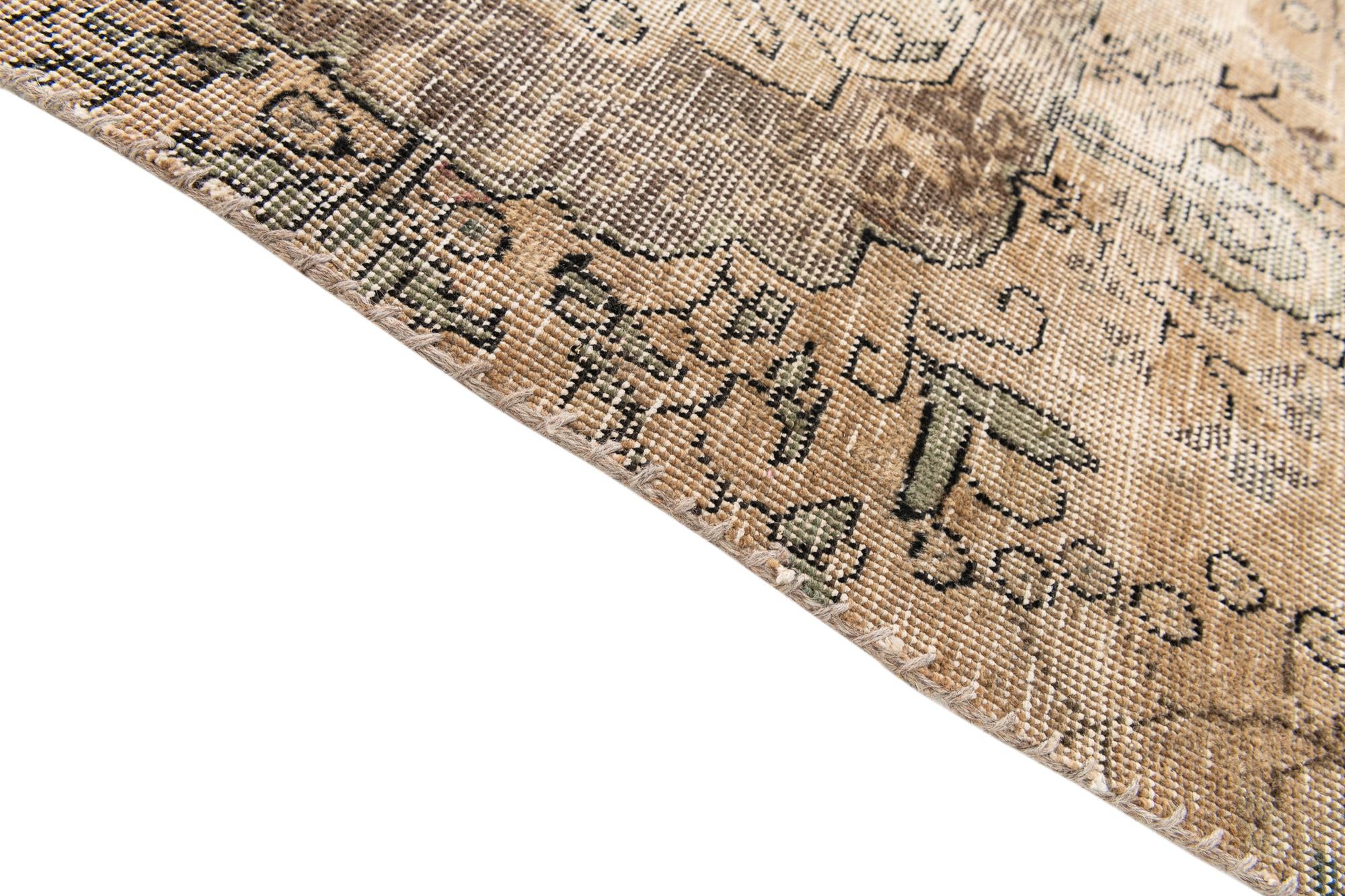 2' 4 x 3' 8 Hand Knotted Ultra Vintage Persian Wool Rug