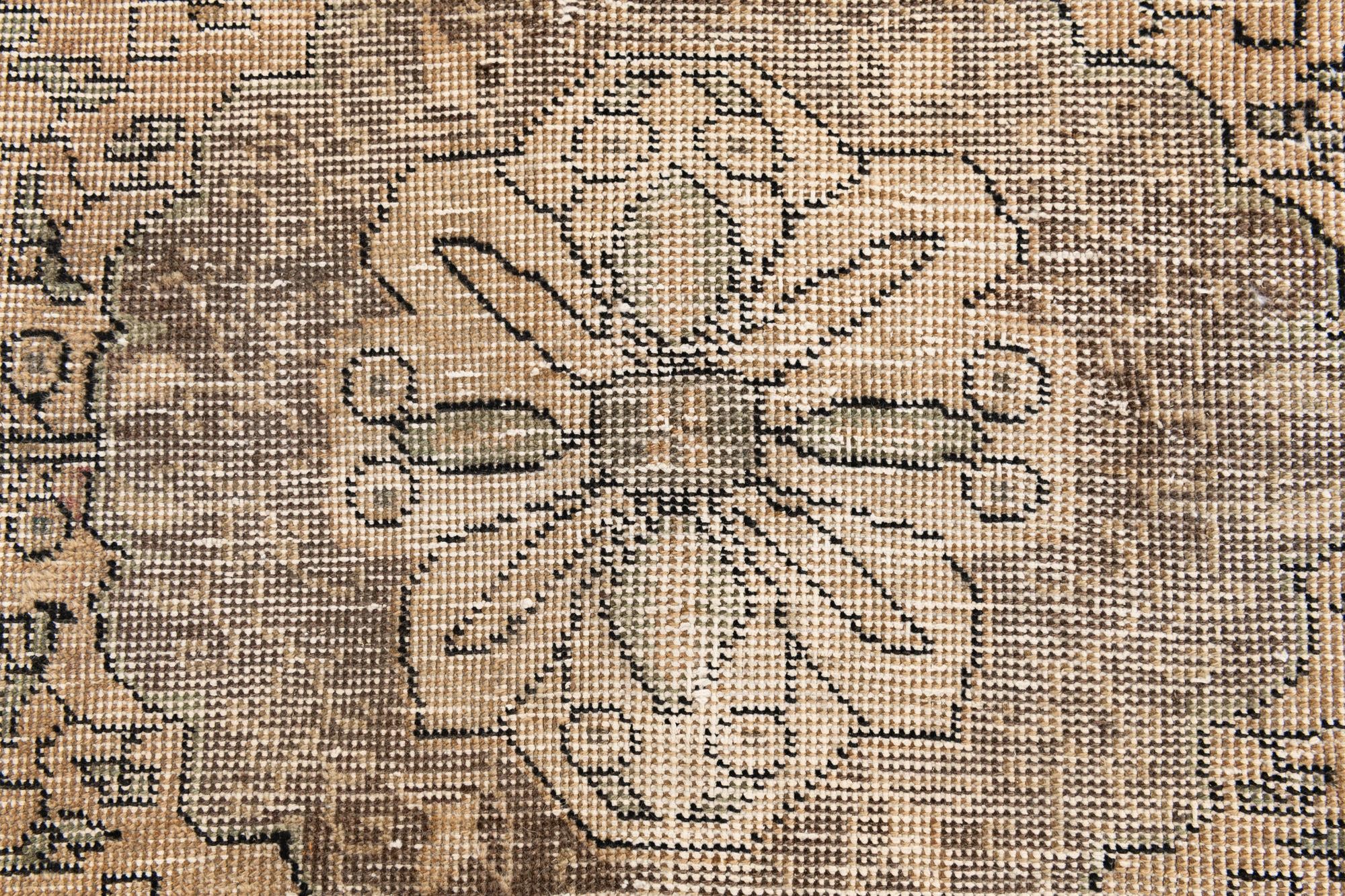 2' 4 x 3' 8 Hand Knotted Ultra Vintage Persian Wool Rug