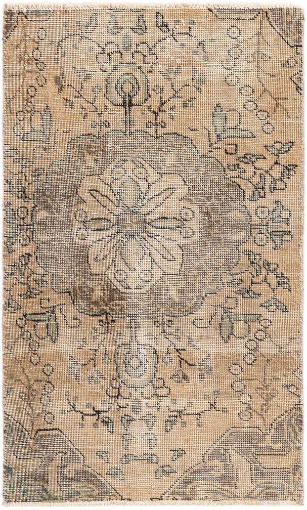 2' 4 x 3' 8 Hand Knotted Ultra Vintage Persian Wool Rug