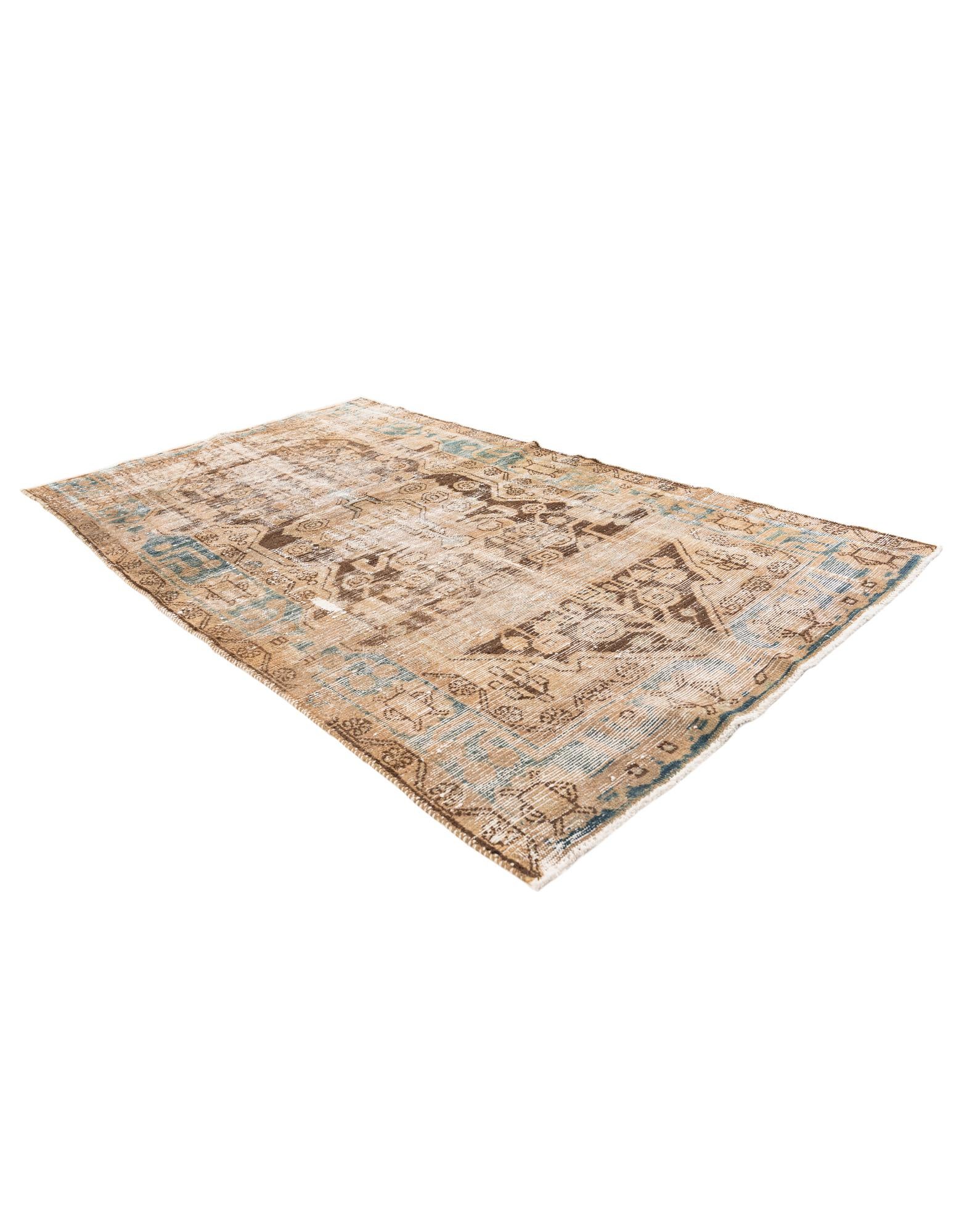 4' x 6' 8 Hand Knotted Ultra Vintage Persian Wool Rug