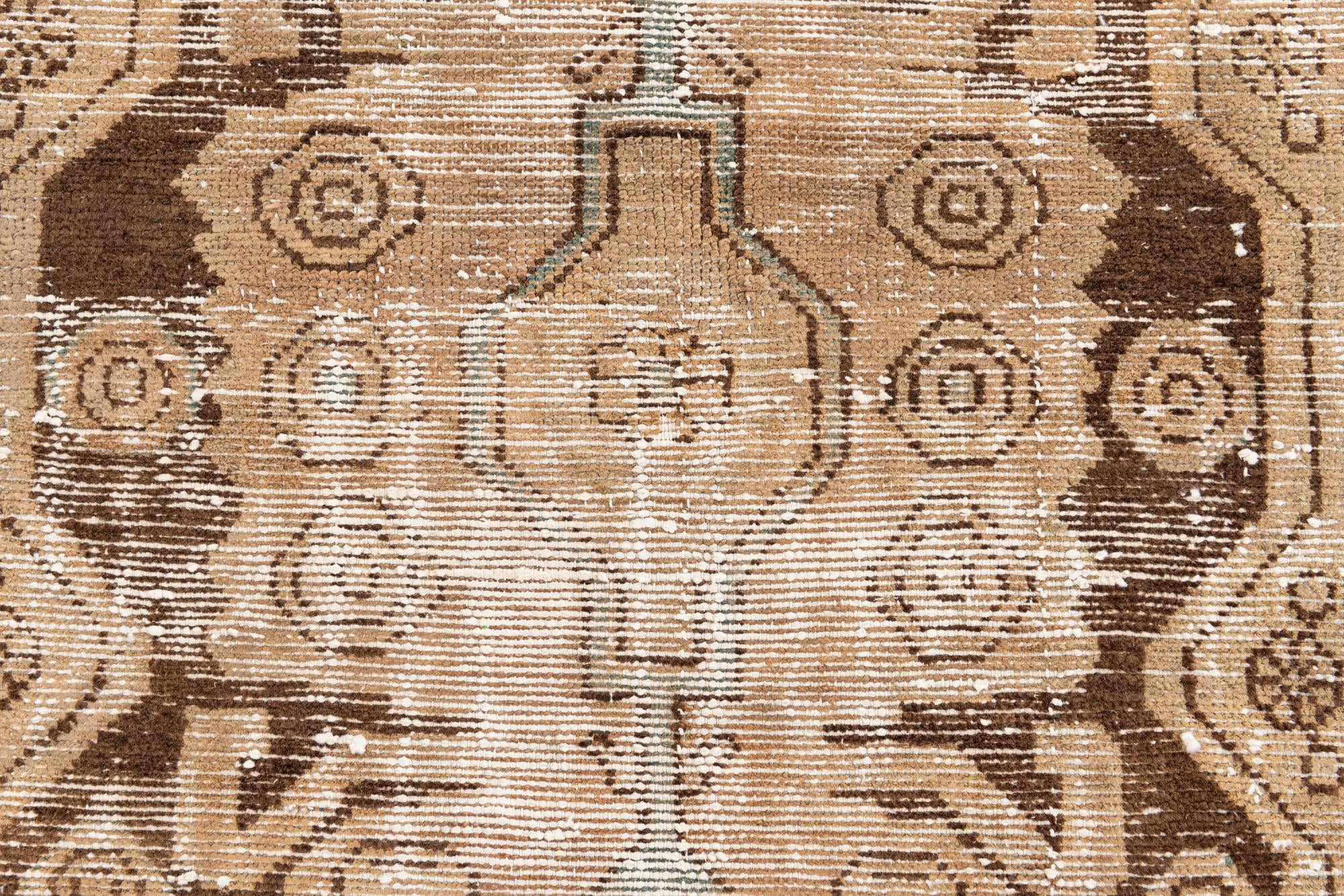 4' x 6' 8 Hand Knotted Ultra Vintage Persian Wool Rug