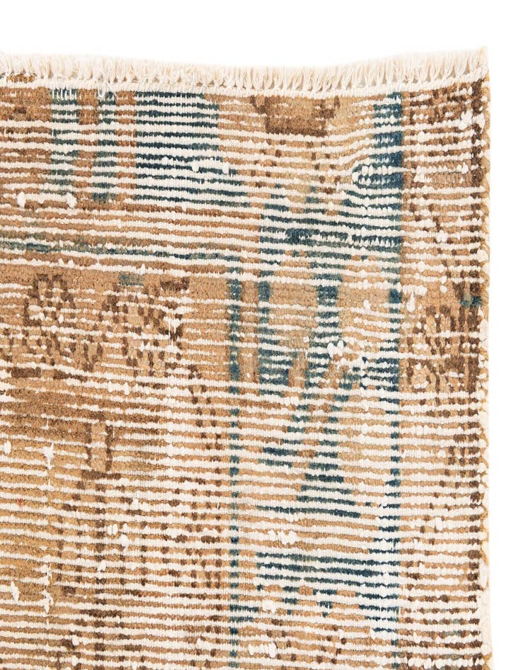 Detail image of 4' x 6' 8  Hand Knotted Ultra Vintage Persian Wool Rug