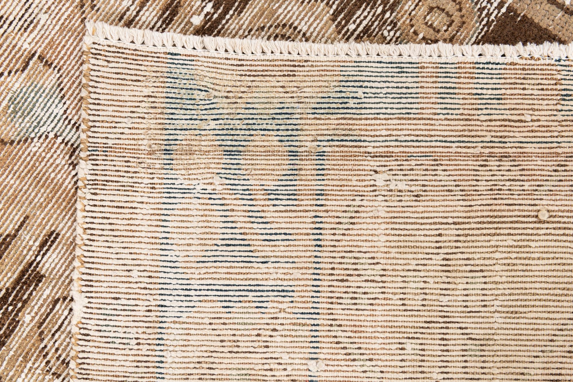 4' x 6' 8 Hand Knotted Ultra Vintage Persian Wool Rug