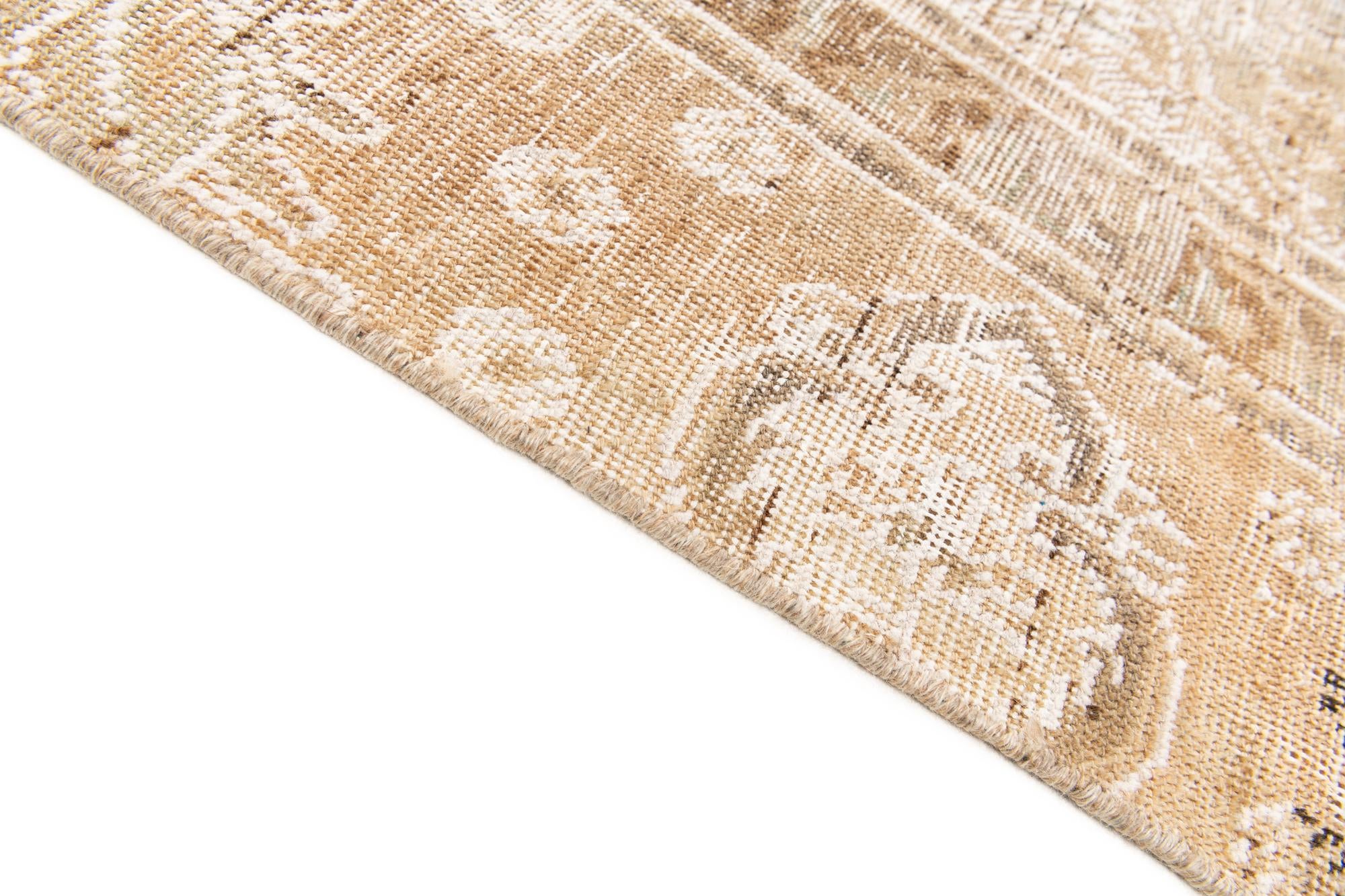 9' x 12' 9 Hand Knotted Ultra Vintage Persian Wool Rug