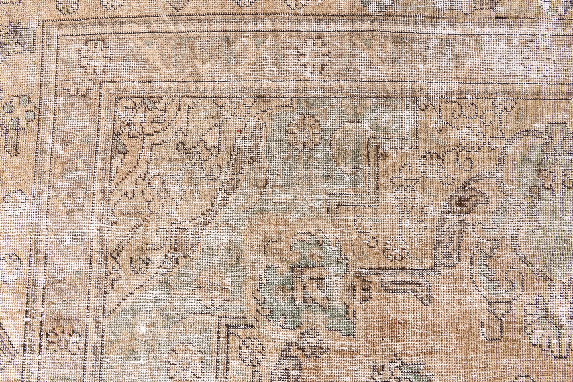 9' x 12' 9 Hand Knotted Ultra Vintage Persian Wool Rug